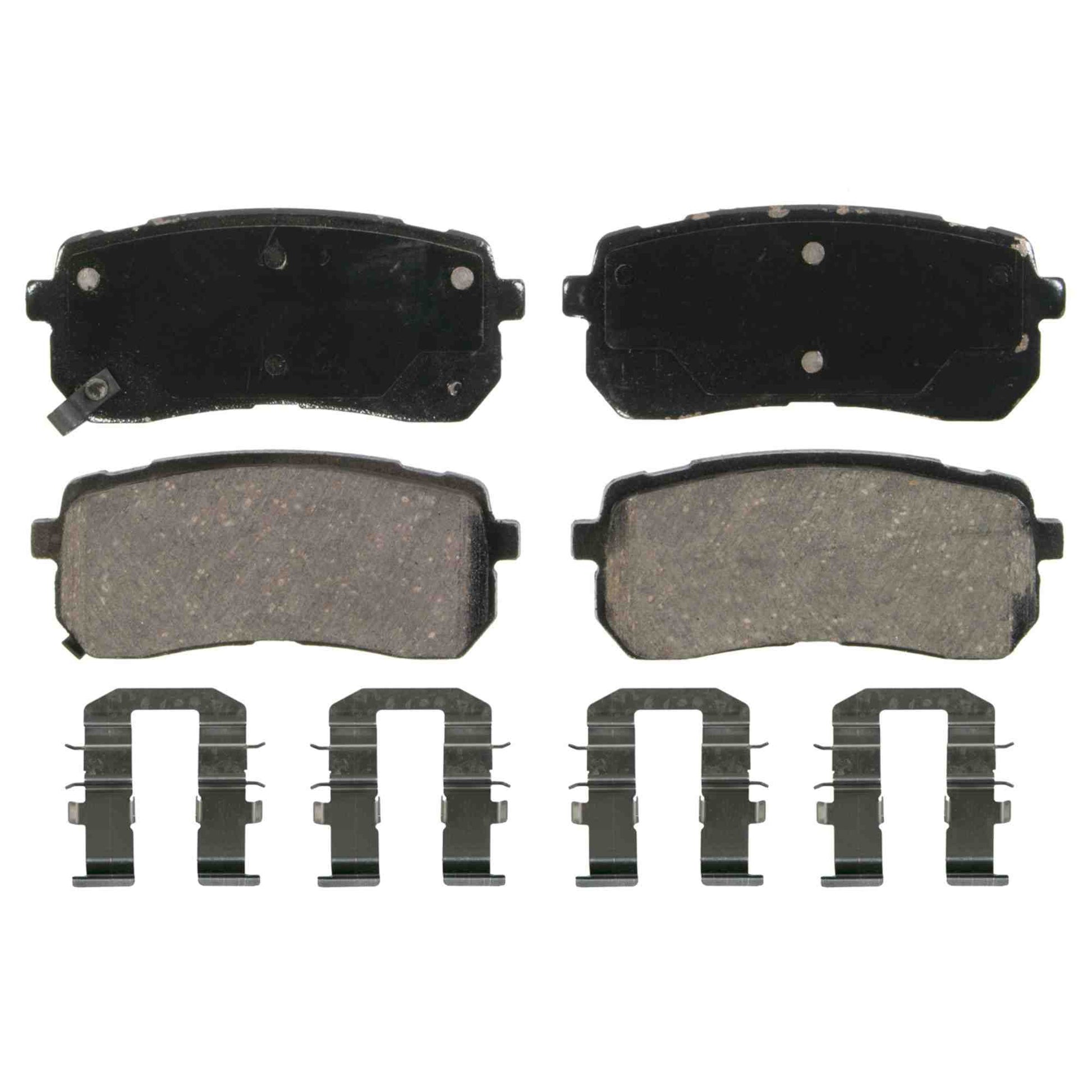 Top View of Rear Disc Brake Pad Set WAGNER BRAKES ZD1302