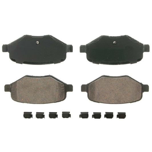 Top View of Rear Disc Brake Pad Set WAGNER BRAKES ZD1377