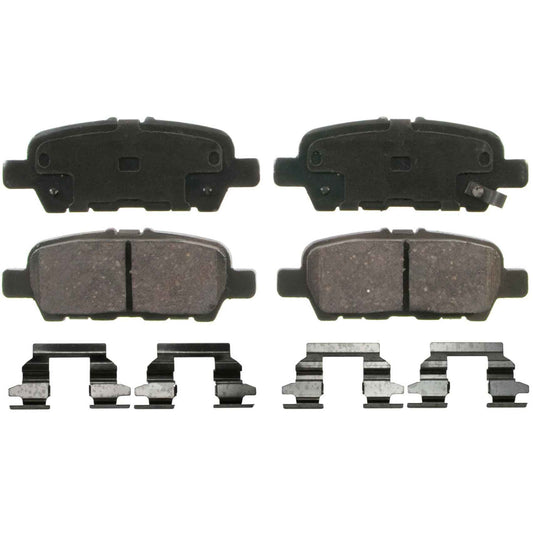 Top View of Rear Disc Brake Pad Set WAGNER BRAKES ZD1393