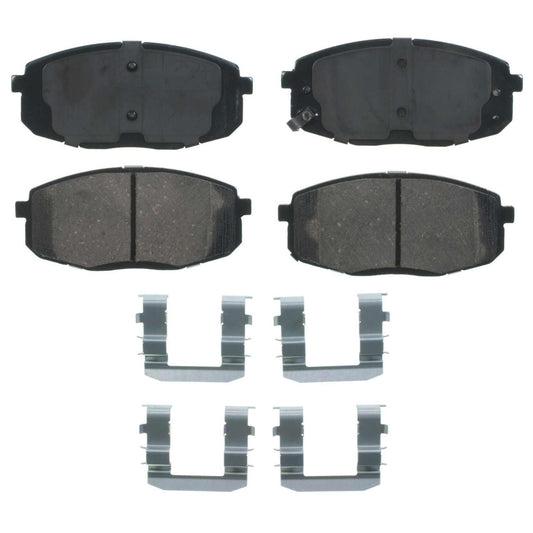 Top View of Front Disc Brake Pad Set WAGNER BRAKES ZD1397