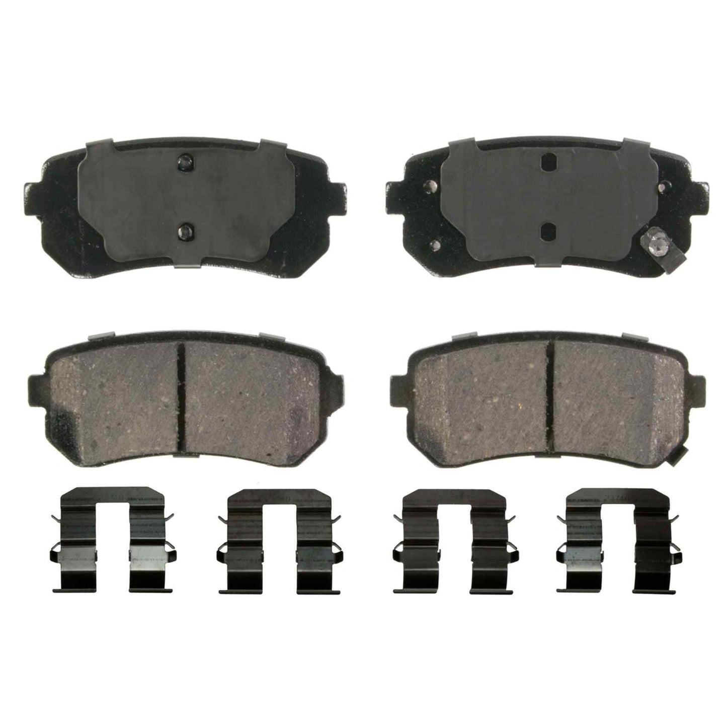 Top View of Rear Disc Brake Pad Set WAGNER BRAKES ZD1398