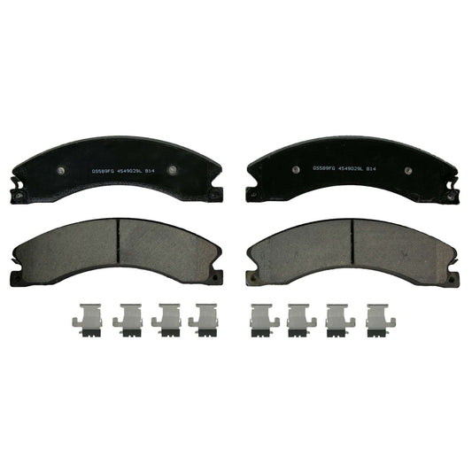 Top View of Rear Disc Brake Pad Set WAGNER BRAKES ZD1411