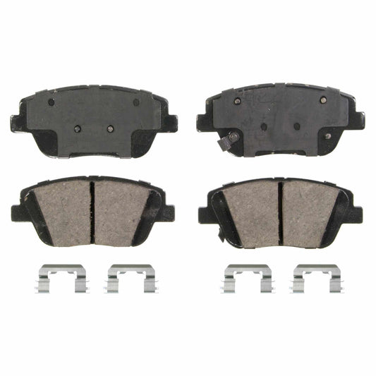 Top View of Front Disc Brake Pad Set WAGNER BRAKES ZD1444