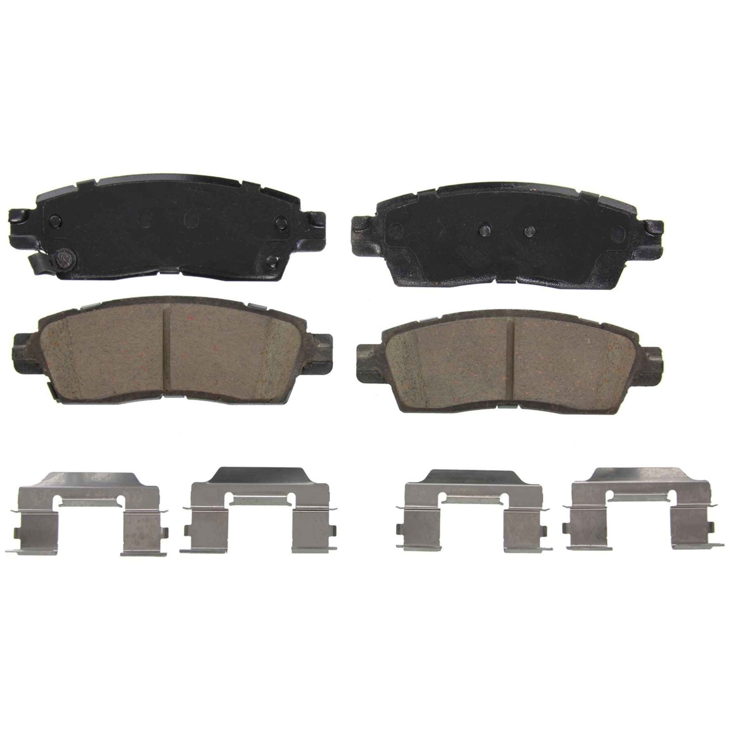 Top View of Rear Disc Brake Pad Set WAGNER BRAKES ZD1507