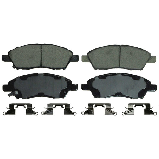 Top View of Front Disc Brake Pad Set WAGNER BRAKES ZD1592