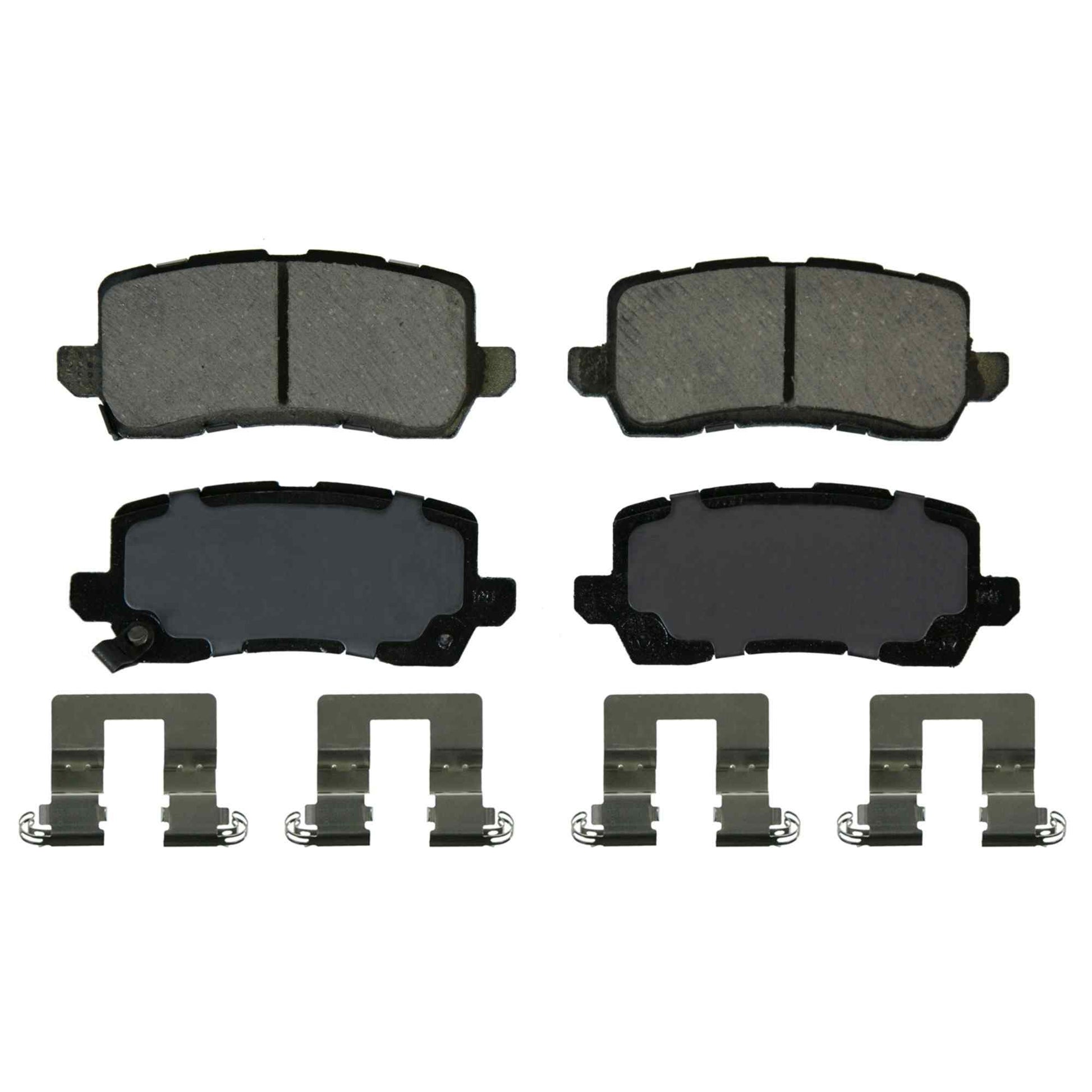 Top View of Rear Disc Brake Pad Set WAGNER BRAKES ZD1698