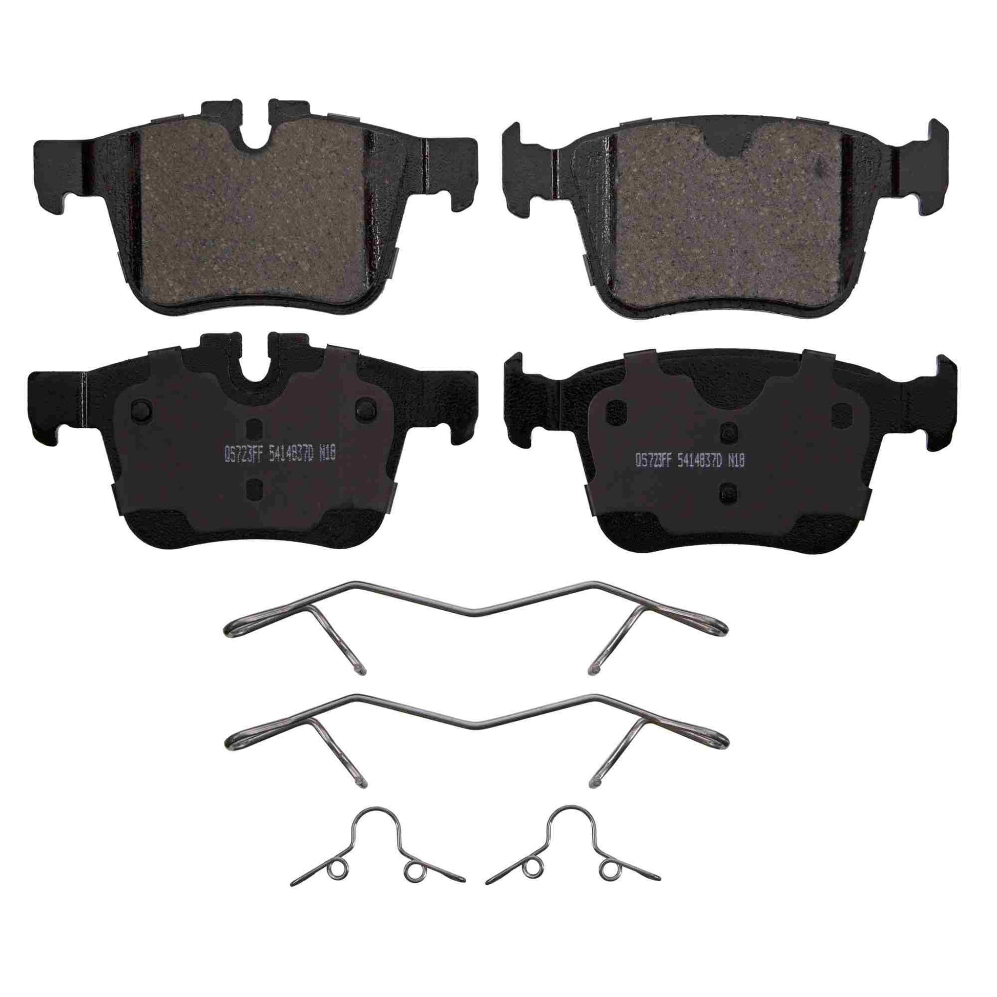 Top View of Rear Disc Brake Pad Set WAGNER BRAKES ZD1821