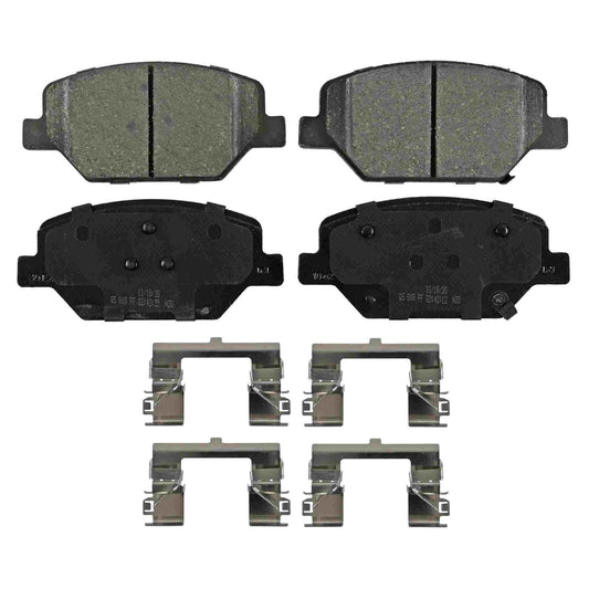 Top View of Front Disc Brake Pad Set WAGNER BRAKES ZD1886