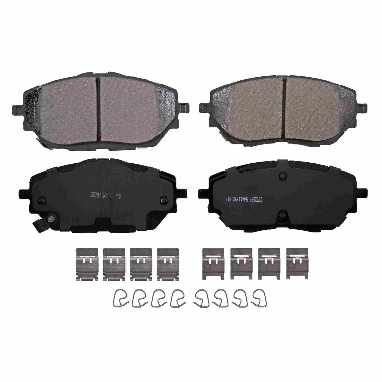 Top View of Front Disc Brake Pad Set WAGNER BRAKES ZD2065