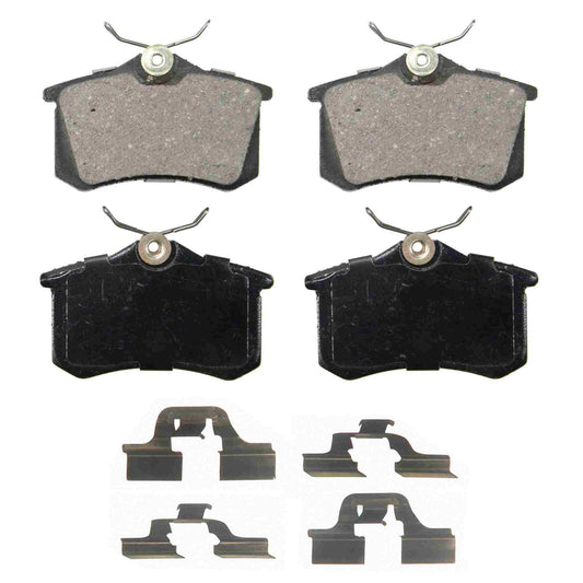 Top View of Rear Disc Brake Pad Set WAGNER BRAKES ZD340A