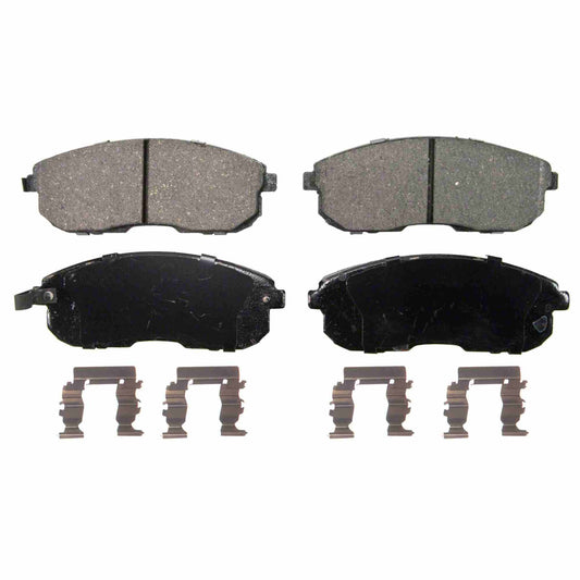 Top View of Front Disc Brake Pad Set WAGNER BRAKES ZD430