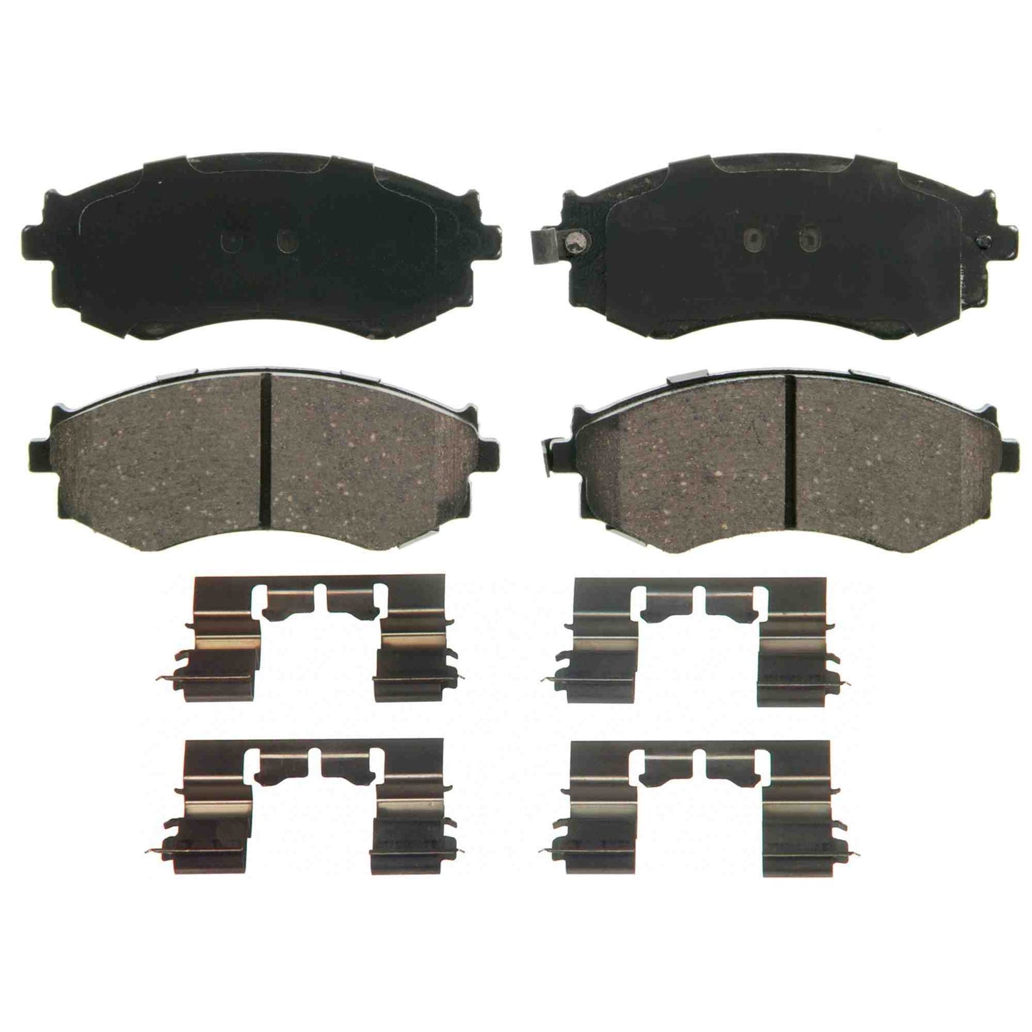 Top View of Front Disc Brake Pad Set WAGNER BRAKES ZD462