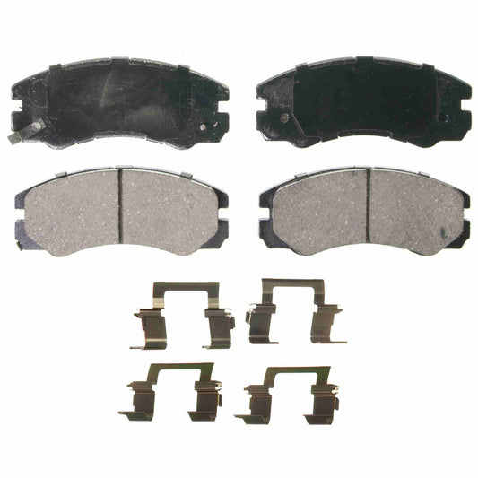 Top View of Front Disc Brake Pad Set WAGNER BRAKES ZD579A