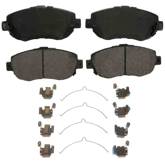 Top View of Front Disc Brake Pad Set WAGNER BRAKES ZD619