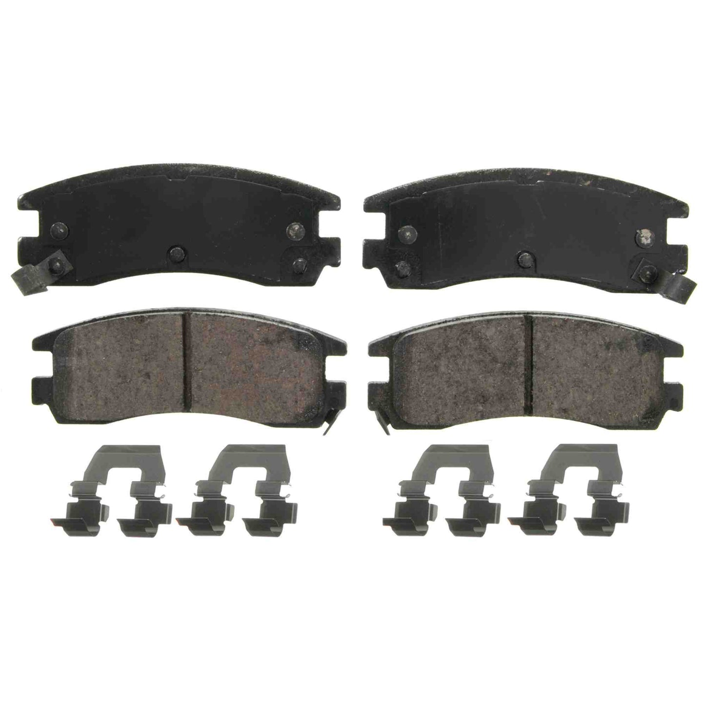 Top View of Rear Disc Brake Pad Set WAGNER BRAKES ZD714