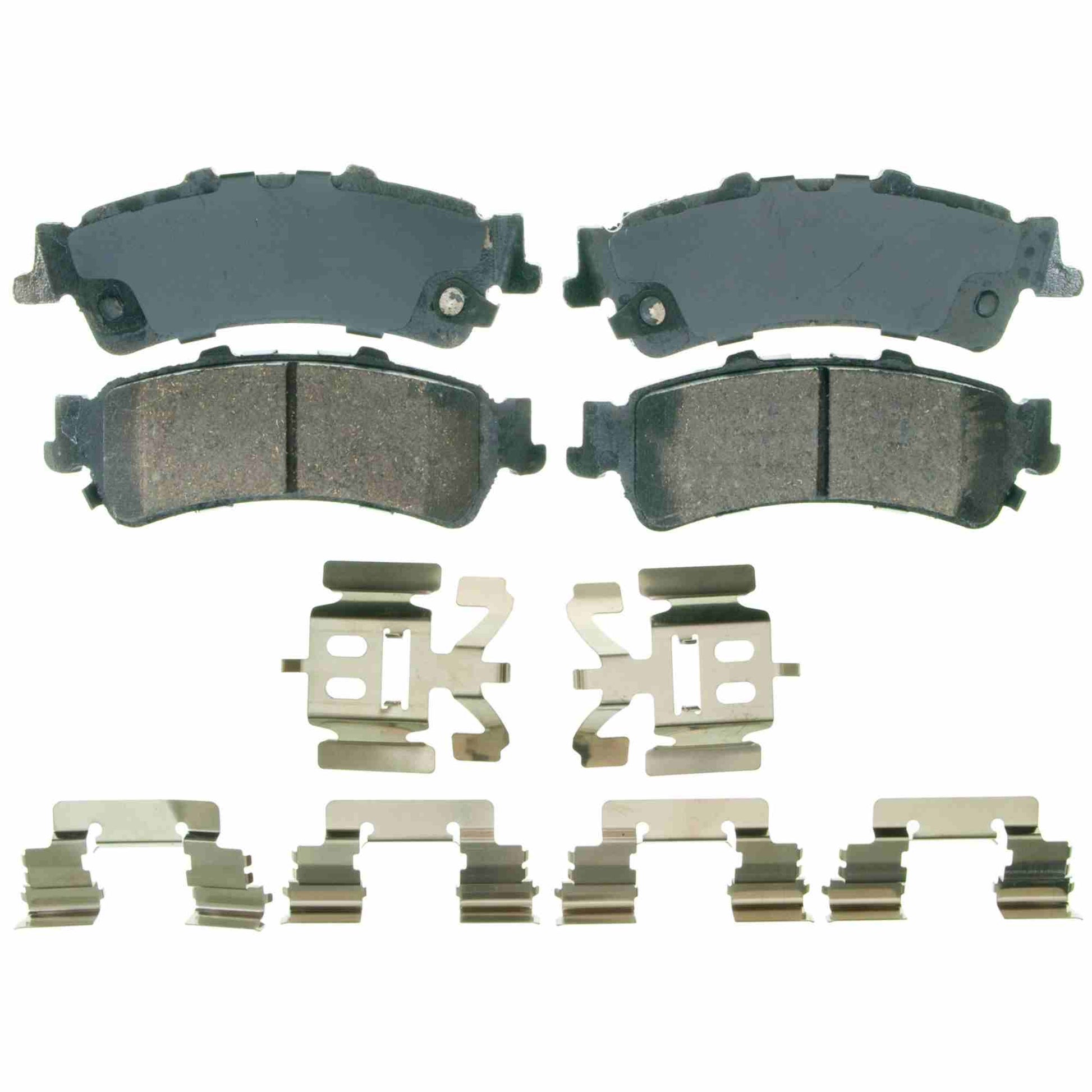 Top View of Rear Disc Brake Pad Set WAGNER BRAKES ZD792A