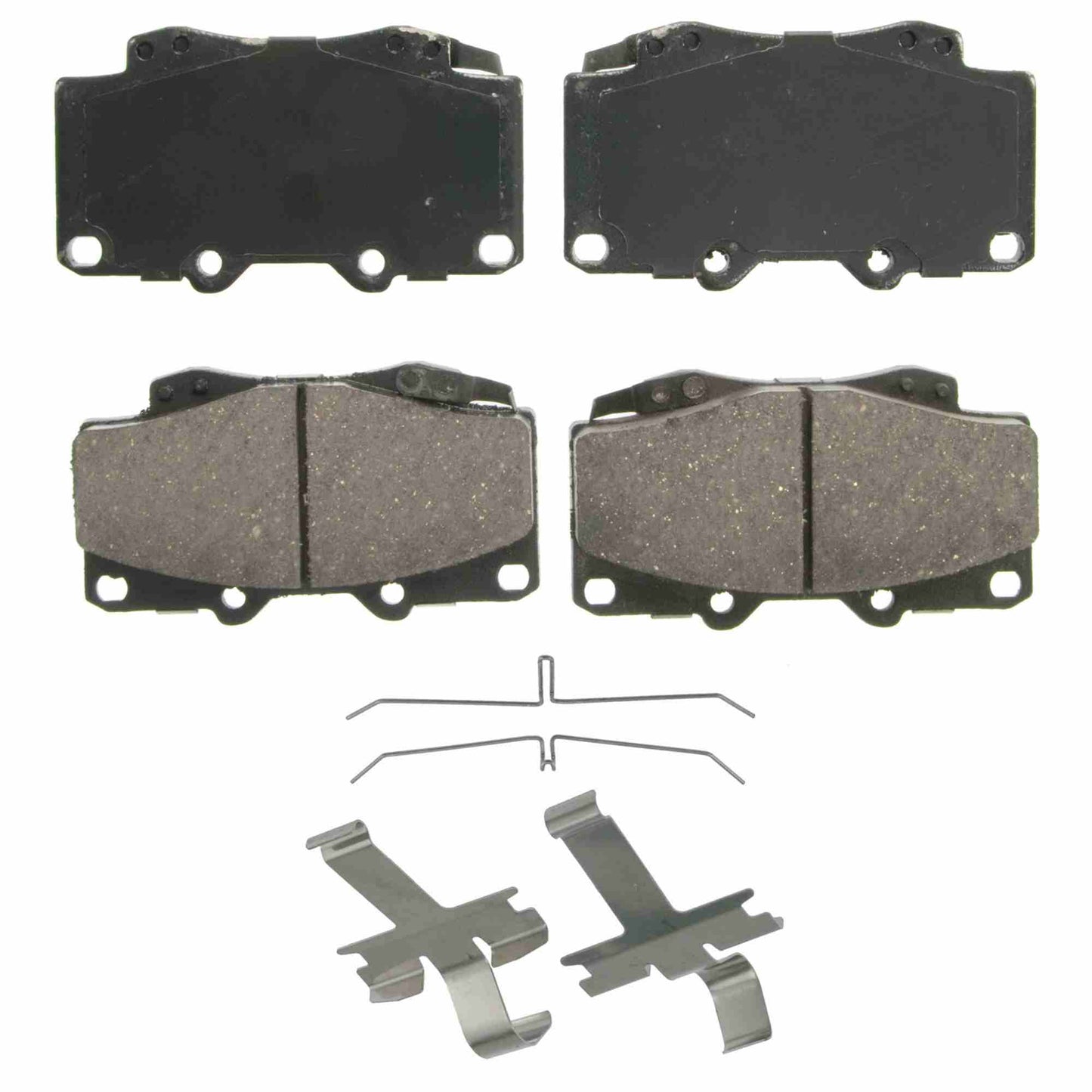 Top View of Front Disc Brake Pad Set WAGNER BRAKES ZD799