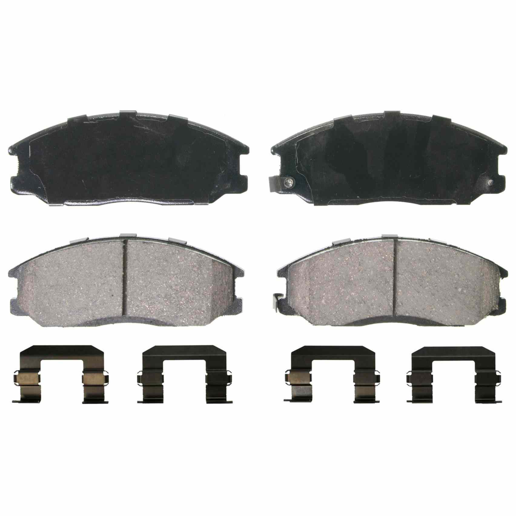 Top View of Front Disc Brake Pad Set WAGNER BRAKES ZD864