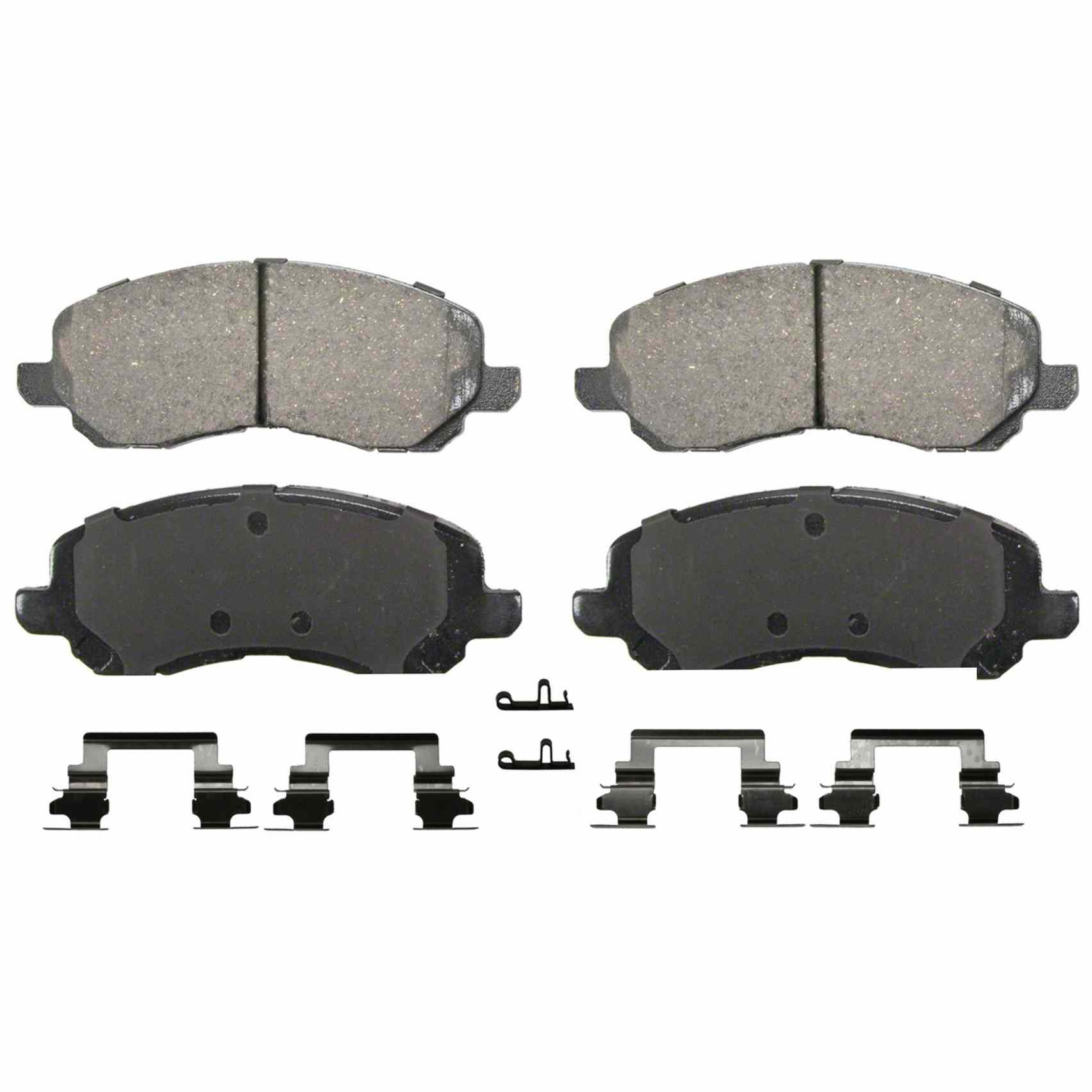 Top View of Front Disc Brake Pad Set WAGNER BRAKES ZD866