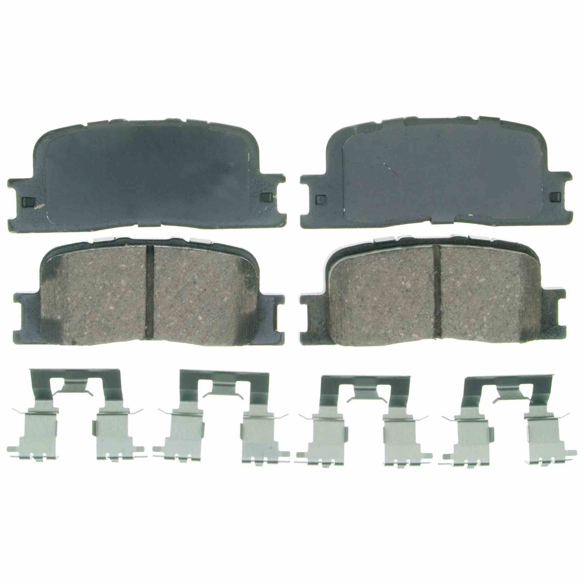 Top View of Rear Disc Brake Pad Set WAGNER BRAKES ZD885A