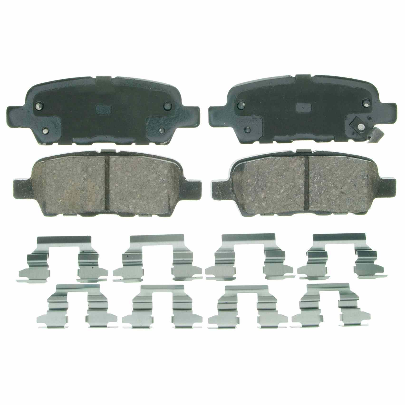 Top View of Rear Disc Brake Pad Set WAGNER BRAKES ZD905