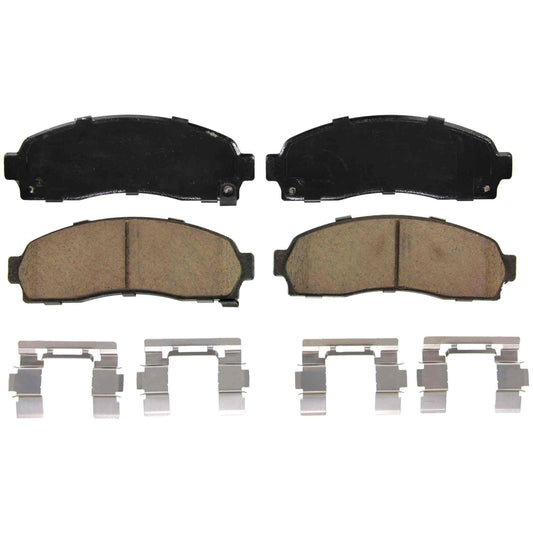 Top View of Front Disc Brake Pad Set WAGNER BRAKES ZD913