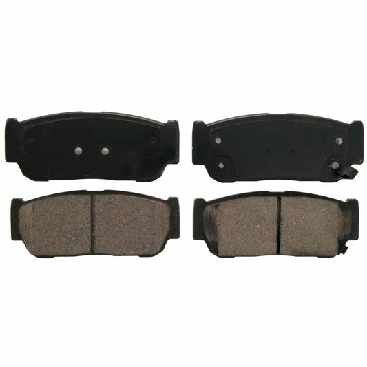 Top View of Rear Disc Brake Pad Set WAGNER BRAKES ZD954