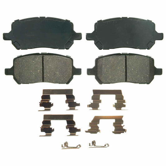 Top View of Front Disc Brake Pad Set WAGNER BRAKES ZD956