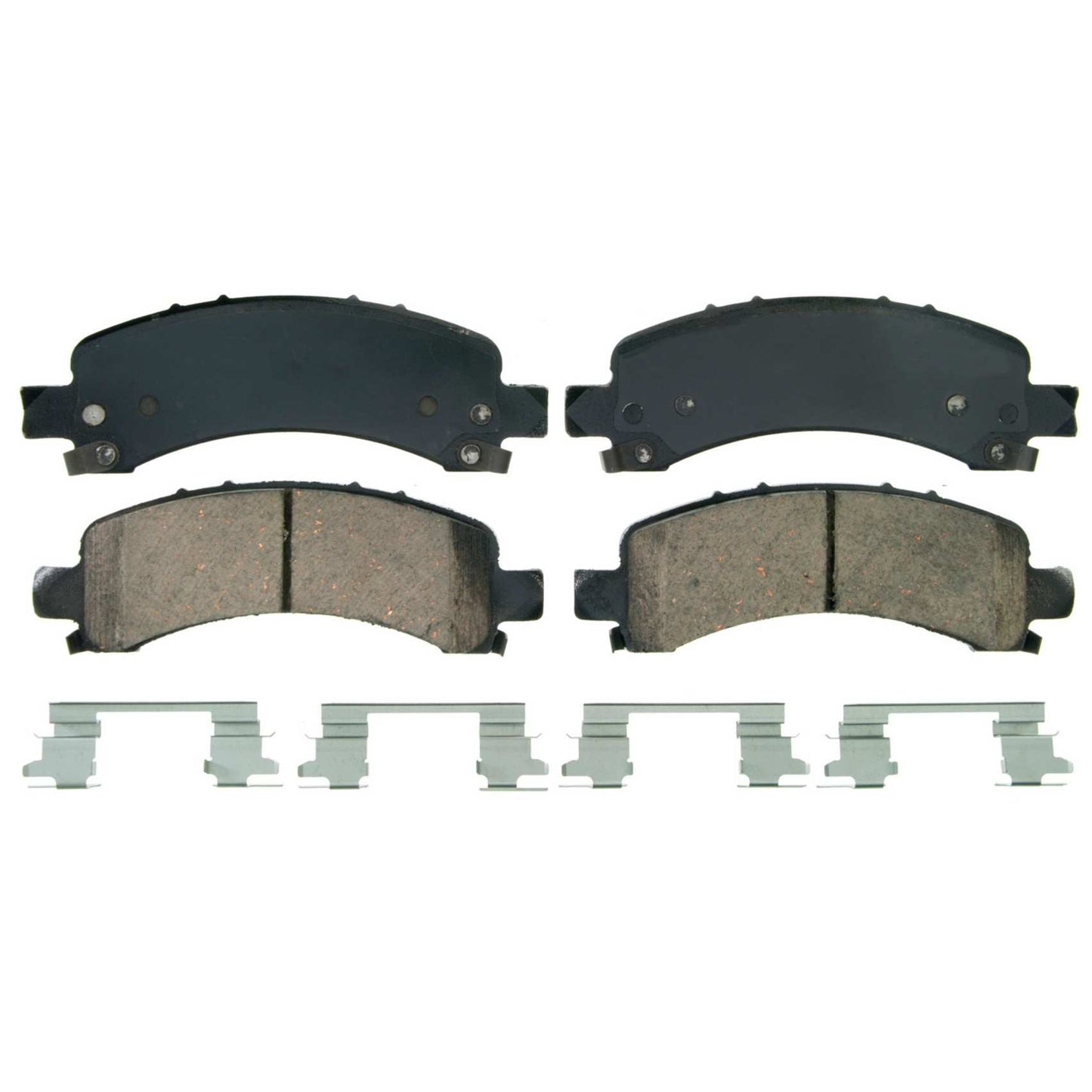 Top View of Rear Disc Brake Pad Set WAGNER BRAKES ZD974A