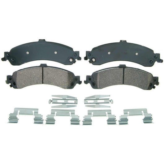 Top View of Rear Disc Brake Pad Set WAGNER BRAKES ZD975