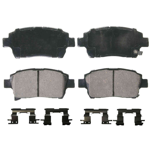 Top View of Front Disc Brake Pad Set WAGNER BRAKES ZD990