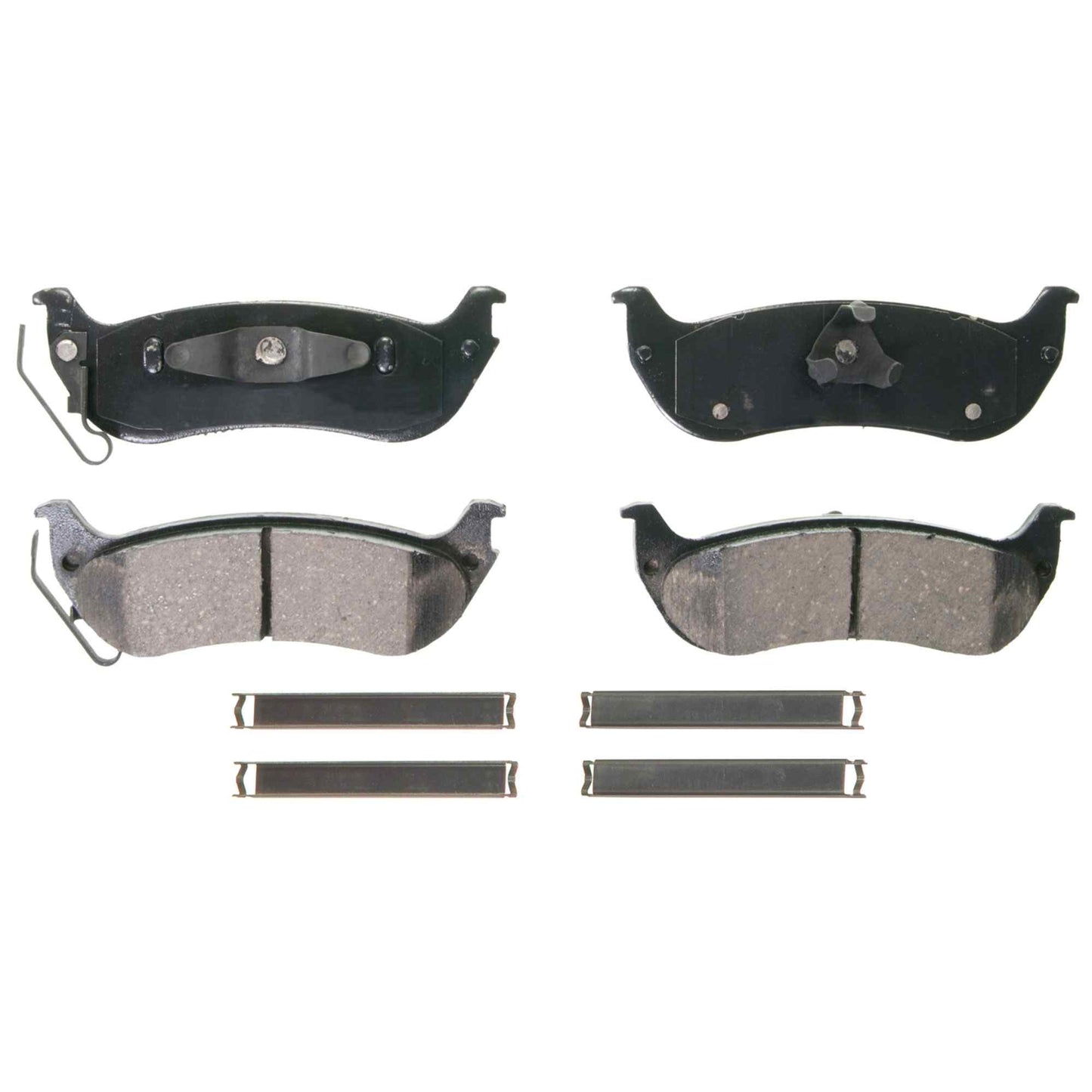 Top View of Rear Disc Brake Pad Set WAGNER BRAKES ZD998