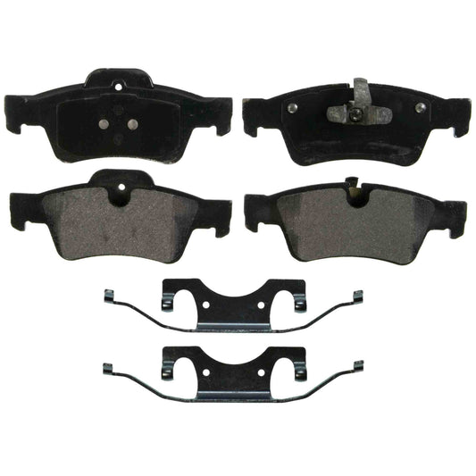 Top View of Rear Disc Brake Pad Set WAGNER BRAKES ZX1122