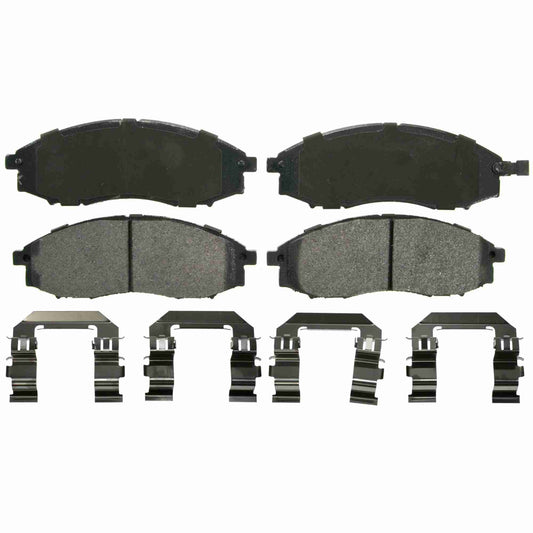 Top View of Front Disc Brake Pad Set WAGNER BRAKES ZX830A