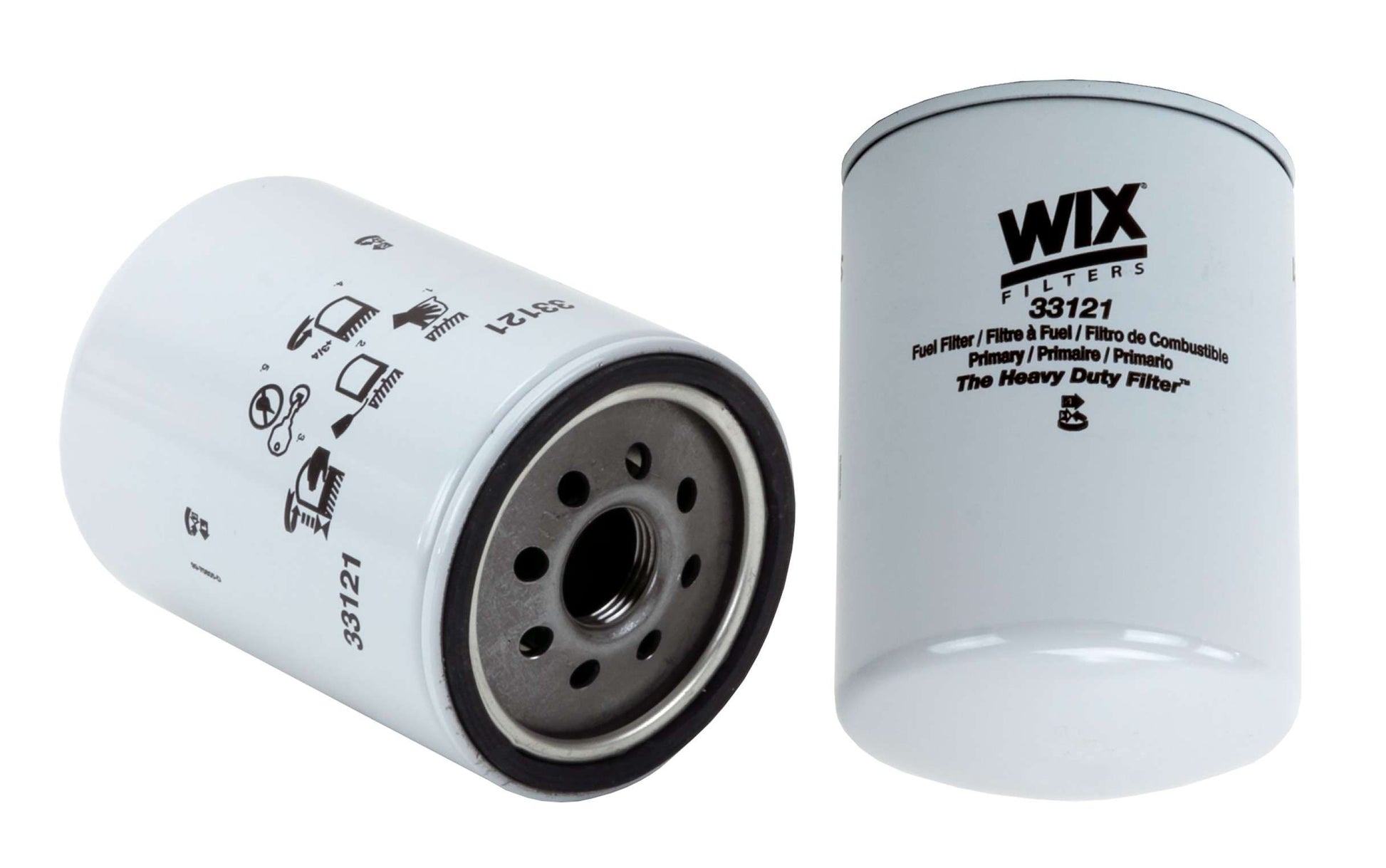 Front View of Fuel Filter WIX 33121