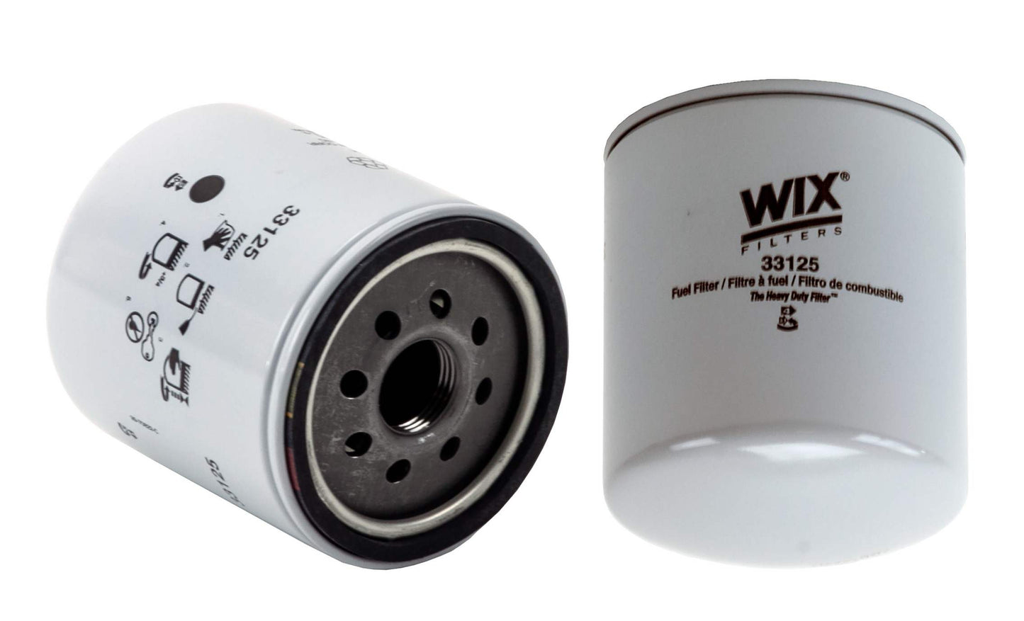 Front View of Fuel Filter WIX 33125