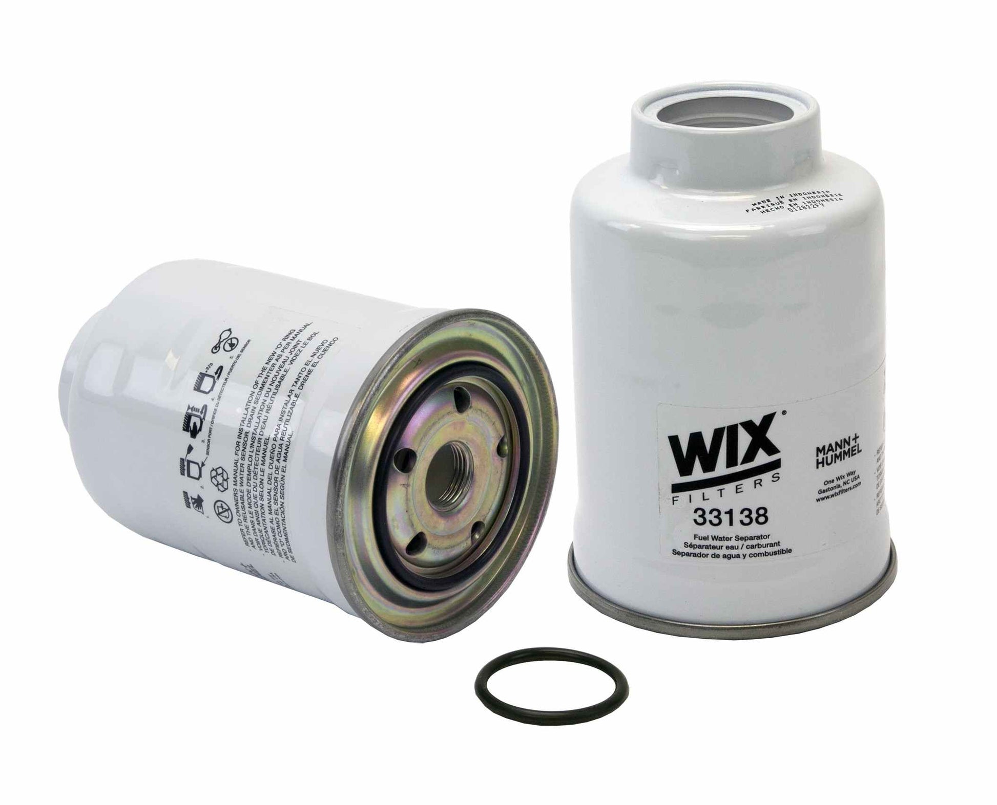 Front View of Fuel Filter WIX 33138