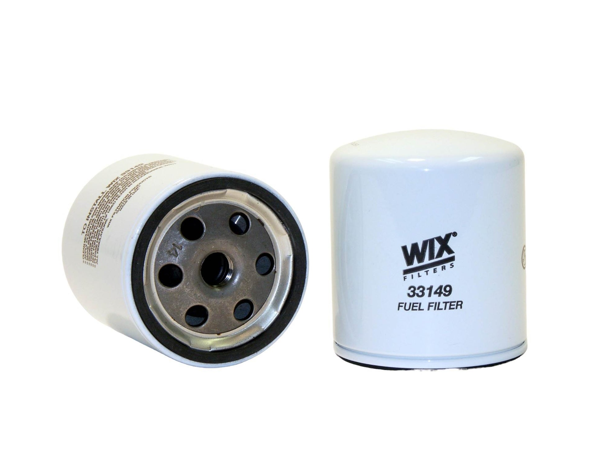 Front View of Fuel Filter WIX 33149