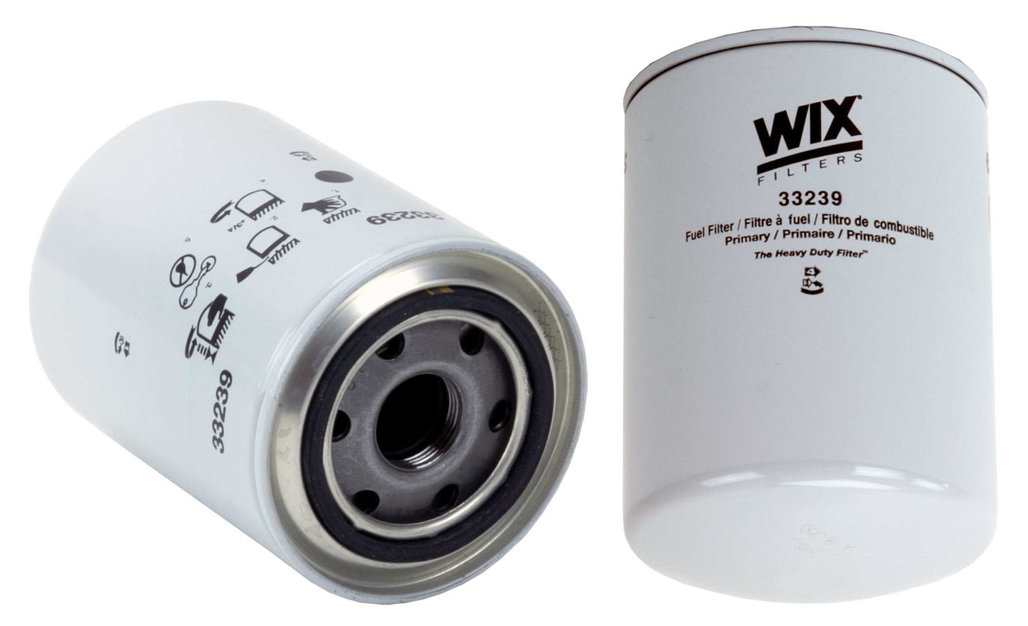 Front View of Fuel Filter WIX 33239