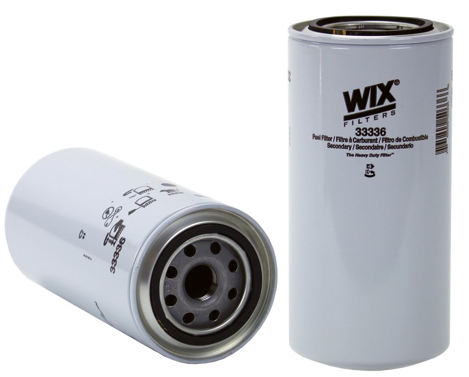 Front View of Fuel Filter WIX 33336