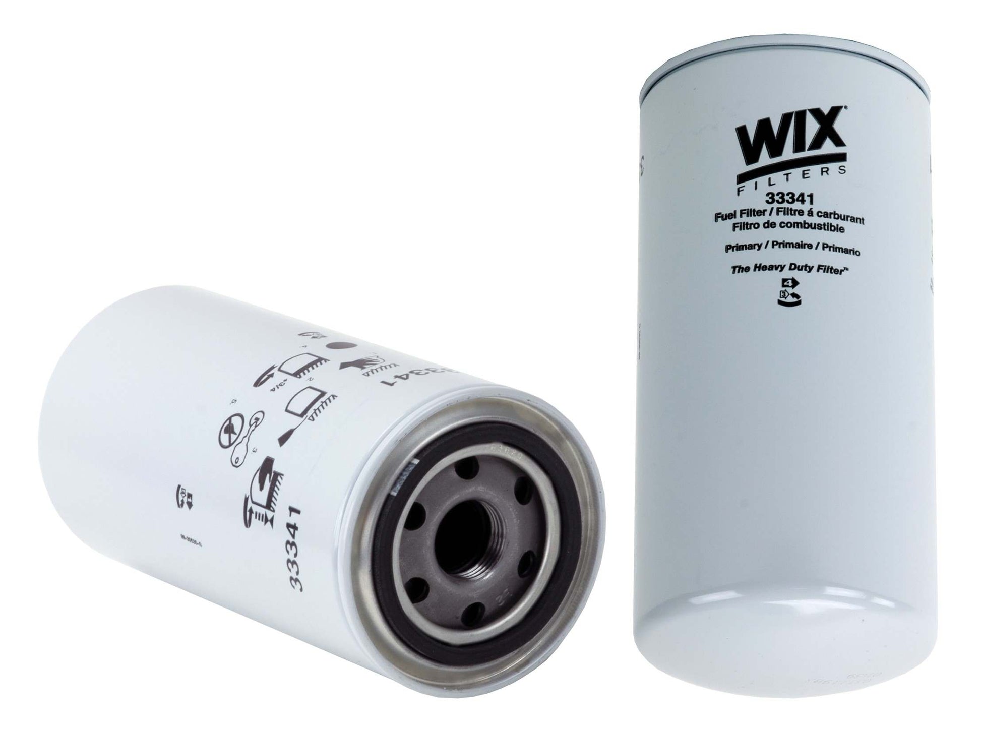 Front View of Fuel Filter WIX 33341