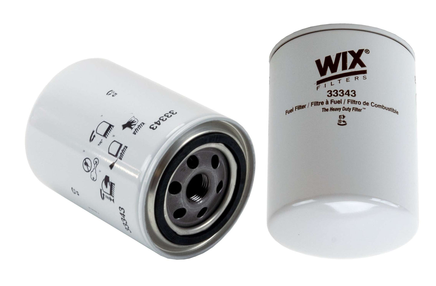 Front View of Fuel Filter WIX 33343