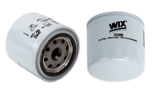 Front View of Fuel Filter WIX 33386