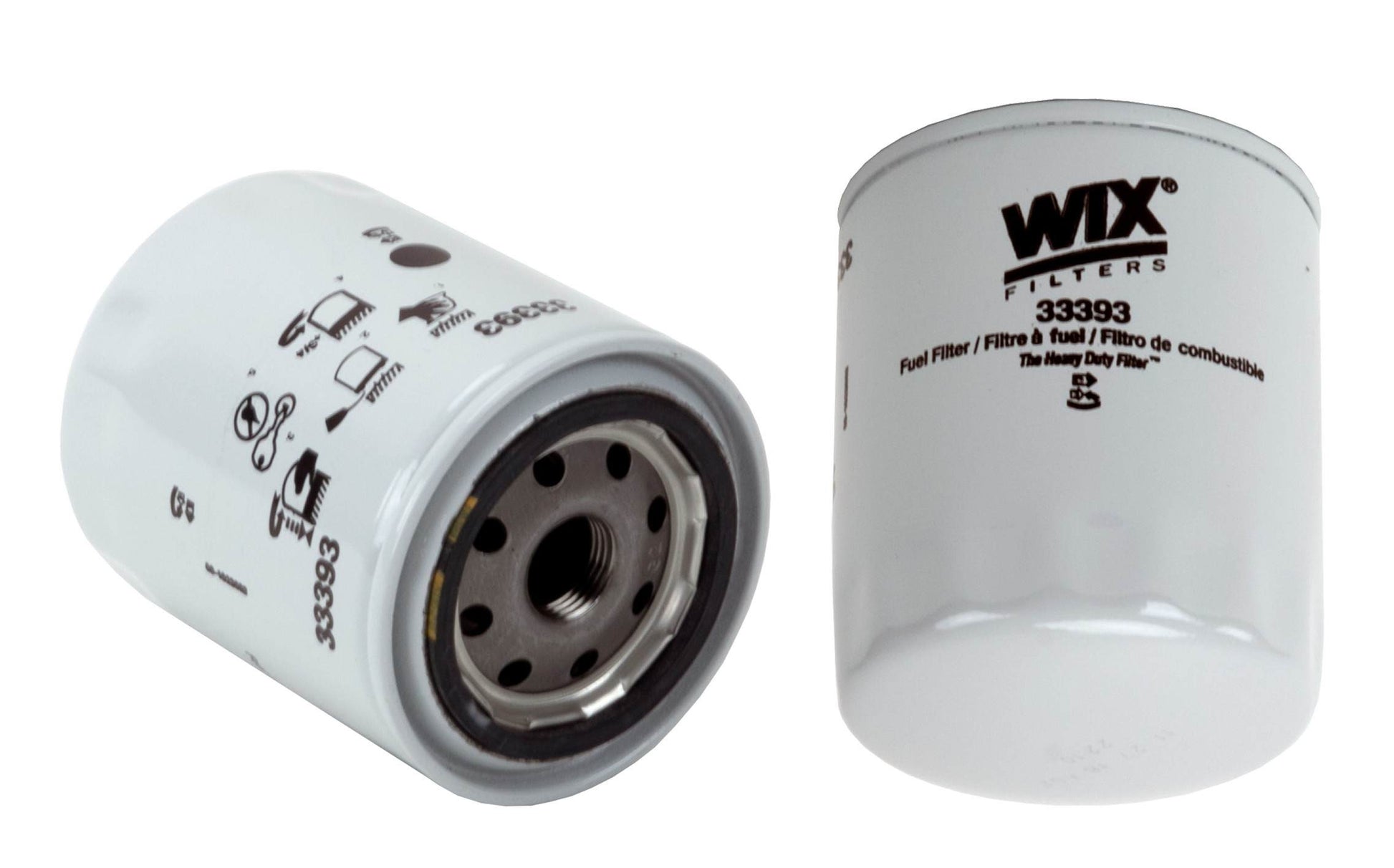 Front View of Fuel Filter WIX 33393