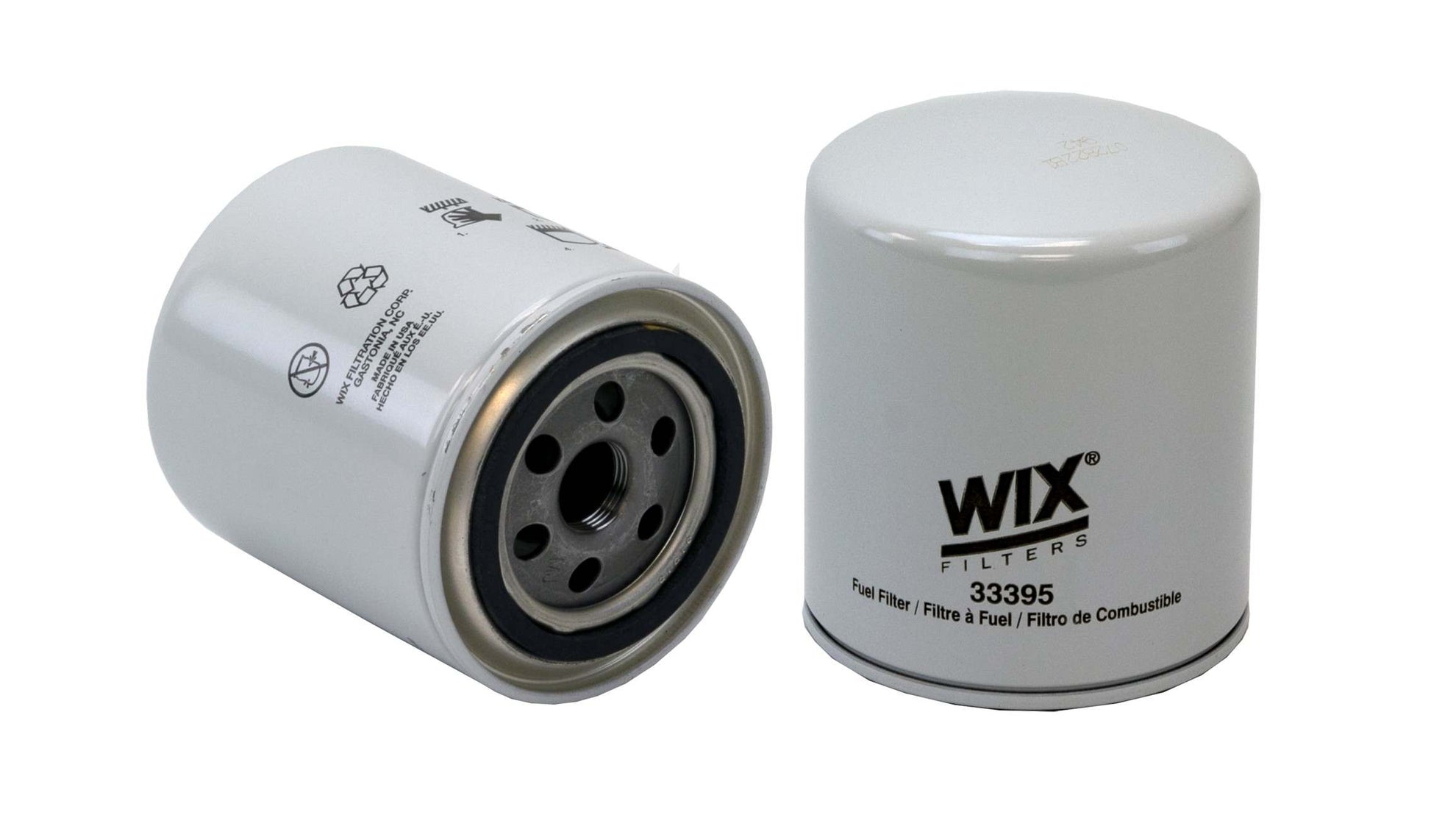 Front View of Fuel Filter WIX 33395