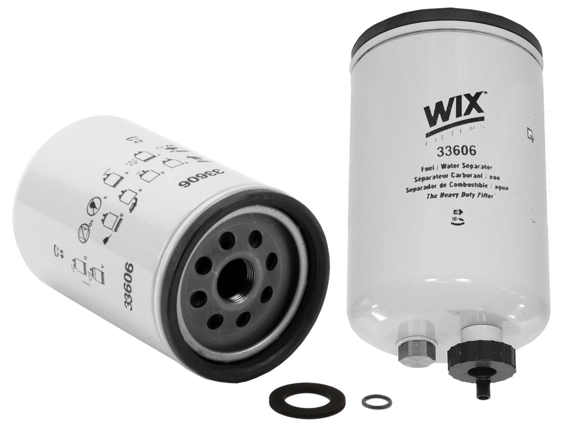 Front View of Fuel Filter and Pressure Regulator Assembly WIX 33606