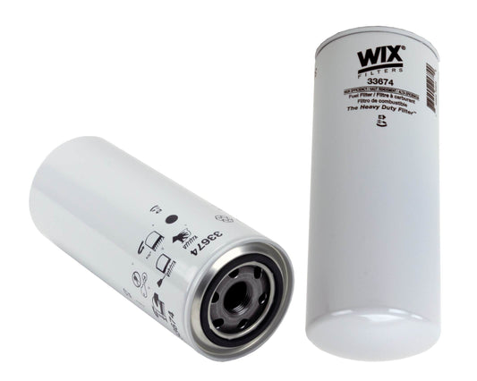 Front View of Fuel Filter WIX 33674