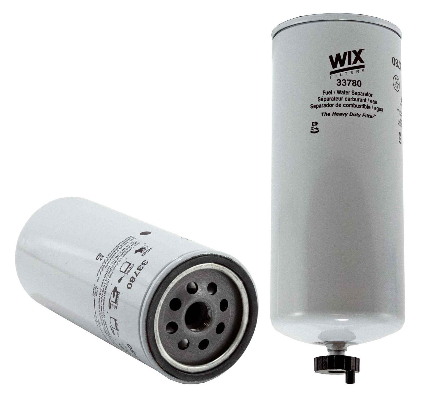 Front View of Fuel Water Separator Filter WIX 33780