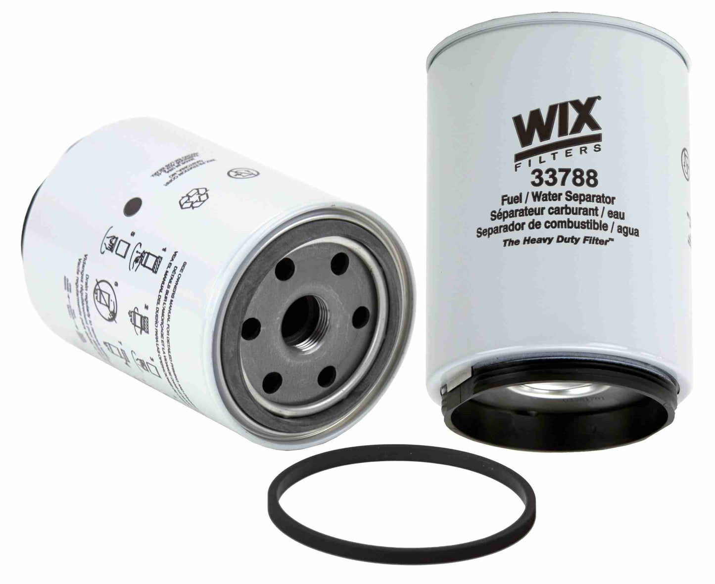 Front View of Fuel Water Separator Filter WIX 33788