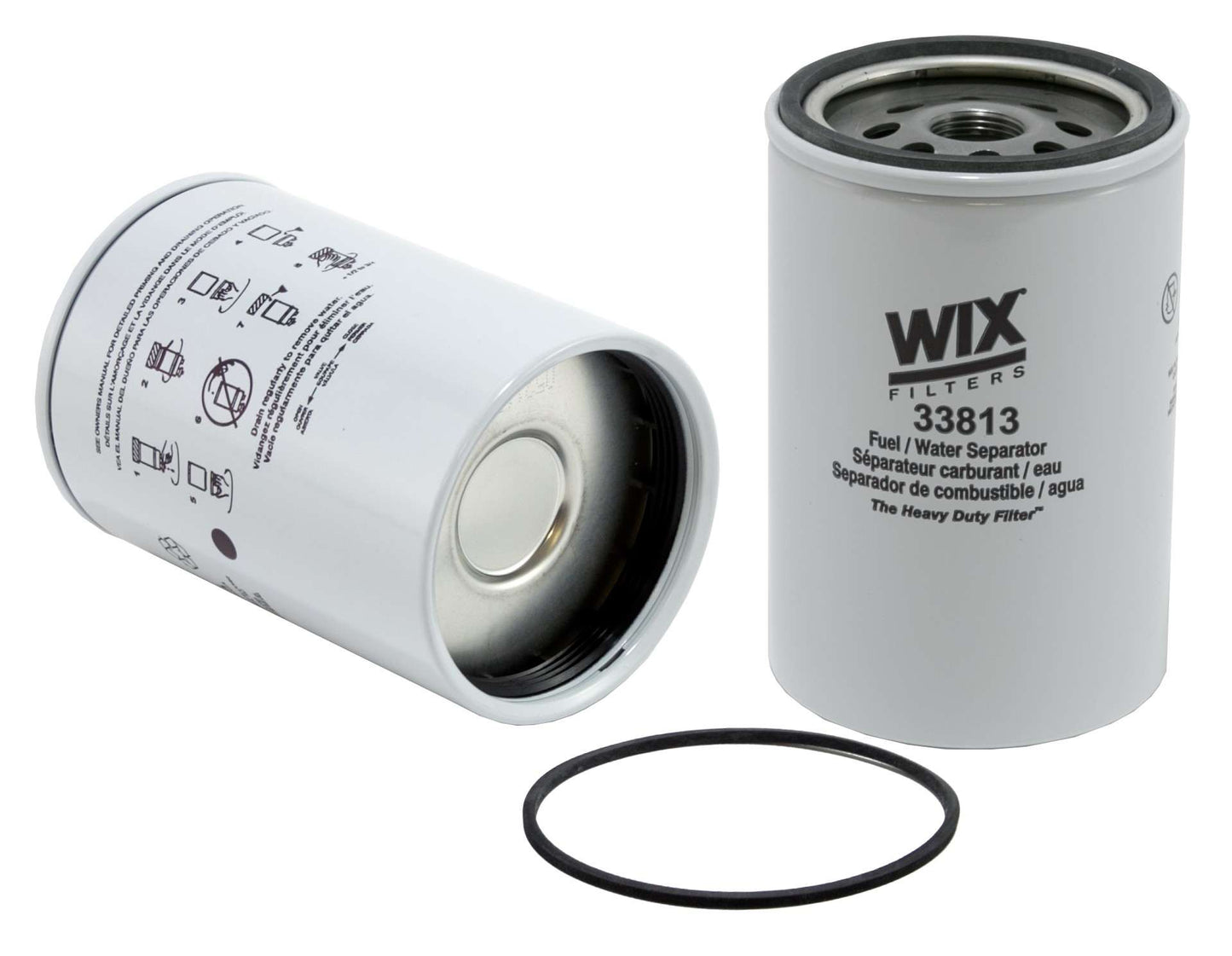 Front View of Fuel Water Separator Filter WIX 33813